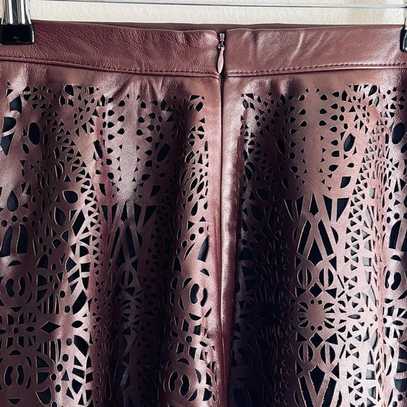 Parker "Filomenia" Perforated Leather Skirt - Picture 14 of 15